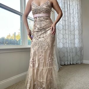 VTG Beaded Embroidered Gown